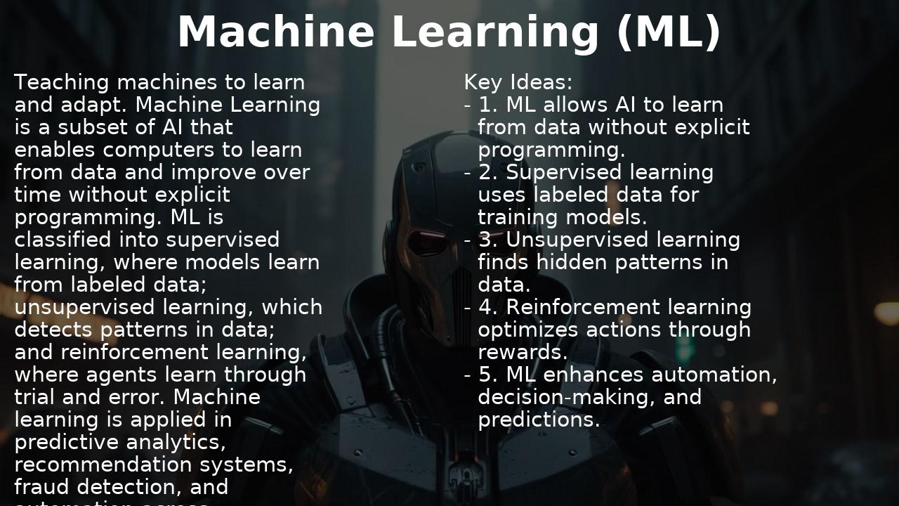 Machine Learning (ML)