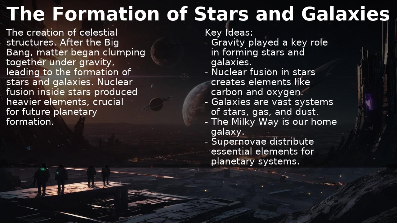 The Formation of Stars and Galaxies